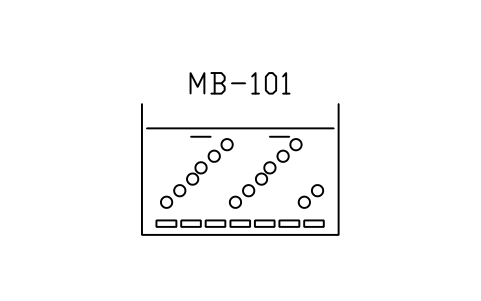 Anteprima del simbolo MBBR tank, blocco WTR_MBBR