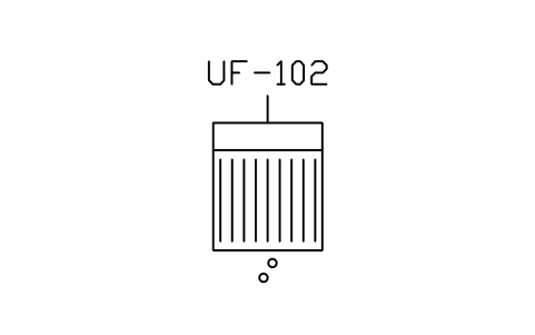 Anteprima del simbolo Membrane cassette, submerged, blocco WTR_MEMB_UF_SUB