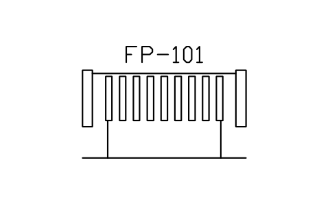 Anteprima del simbolo Filter press, plate and frame, blocco WTR_PLATE_PRESS