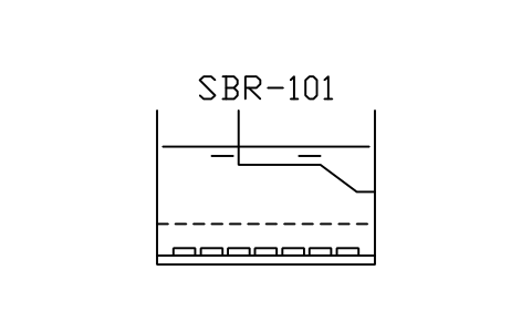 Anteprima del simbolo SBR tank with decanter, blocco WTR_SBR