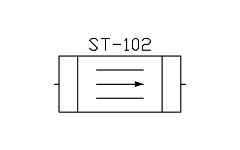 Anteprima del simbolo Settling tank, plan, blocco WTR_SEDTANK_PLAN